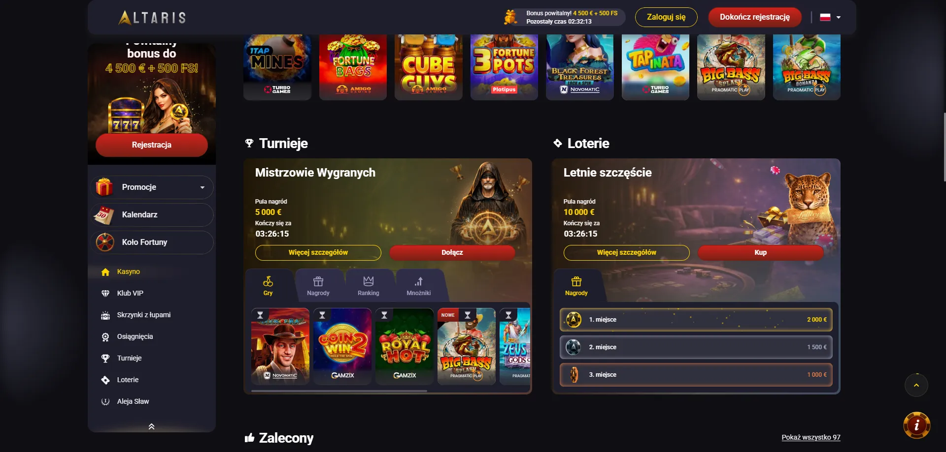 Altaris Casino kasyno na żywo &ndash; blackjack ruletka i game shows